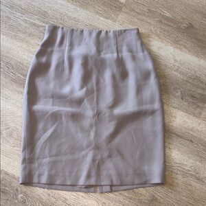 Valerie Stevens Tan Pencil Skirt Knee-Length Cocktail